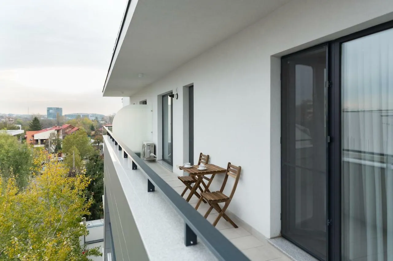 The Shades Of Grey-Tranquil 4Th-Floor Apartment Baneasa Area Bucharest